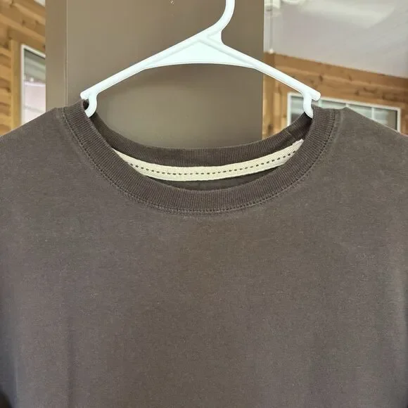 Ruff Hewn T-Shirt Men L Brown Tan Cotton Butter Soft Casual Streetwear Summer - Picture 3 of 7